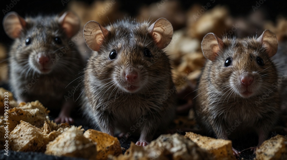 photo focus group of rats made by AI generative photo focus group of rats made by AI generative