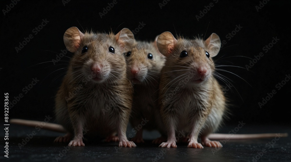photo focus group of rats made by AI generative photo focus group of rats made by AI generative