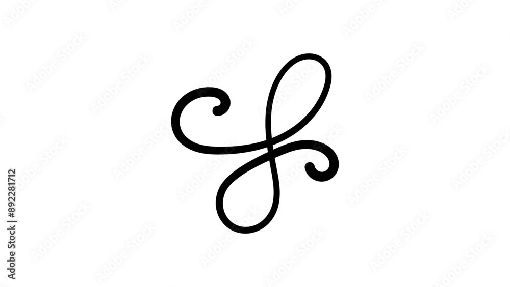Friendship Symbol, black isolated silhouette Friendship Symbol, black isolated silhouette