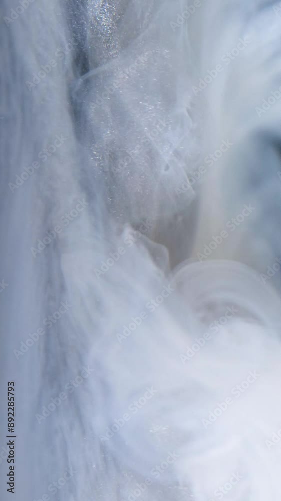 Close Up View of White Smoke Rolling in Slow Motion Close Up View of White Smoke Rolling in Slow Motion