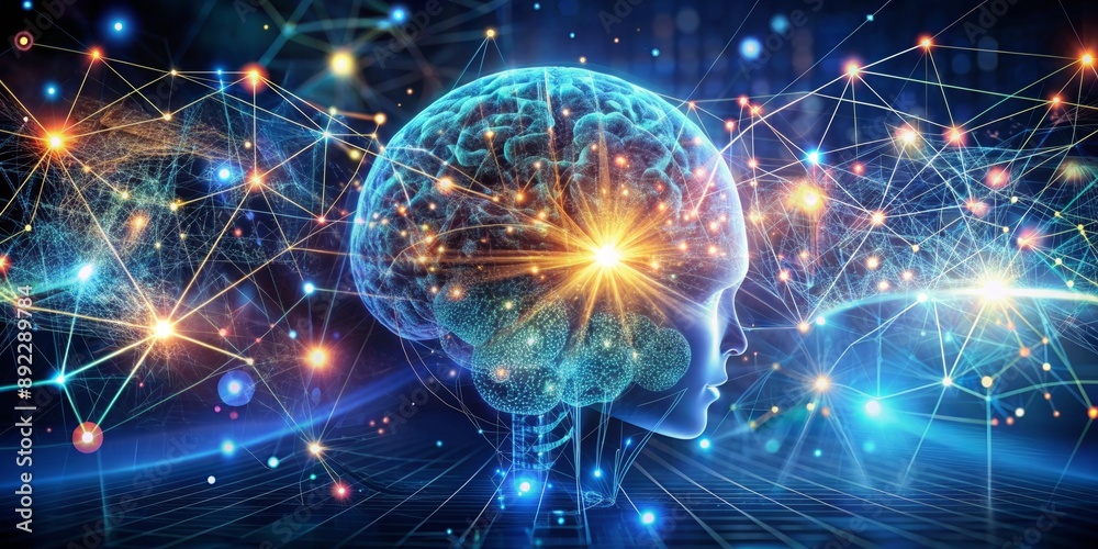 Obraz premium Science technology concept. Education technology. generative ai.