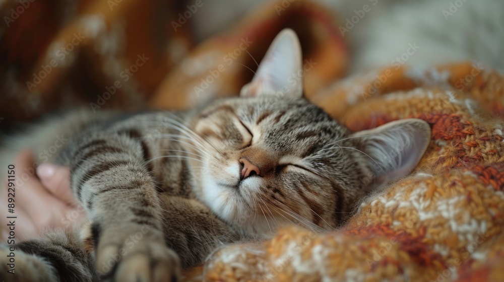 Sleeping Tabby Cat