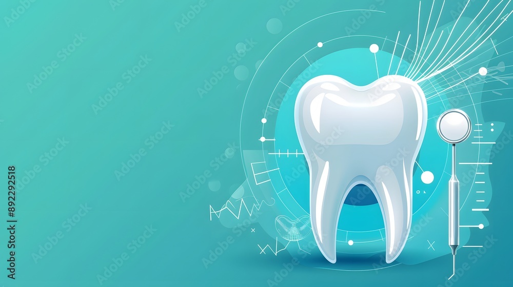 Dental concept healthy equipment tools dental care Professional banner. 
