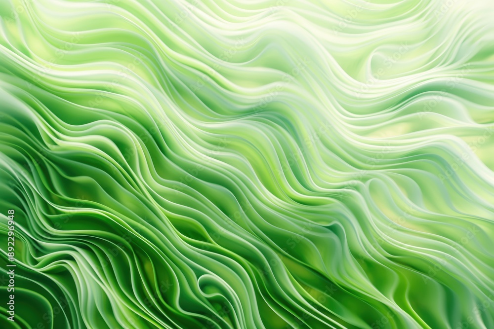 Abstract organic green lines as wallpaper background illustration created by ai Abstract organic green lines as wallpaper background illustration created by ai