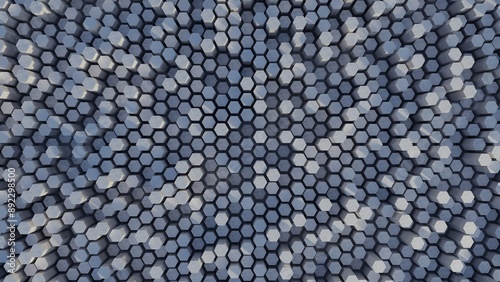 Hexagonal pattern with a mo...