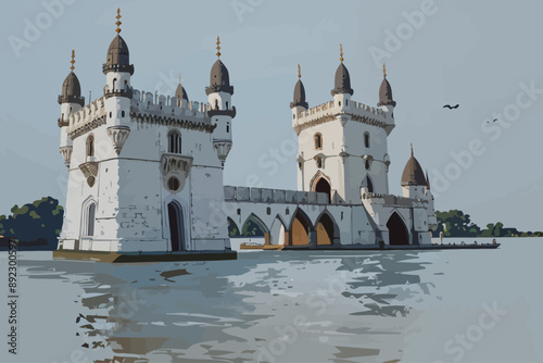 illustration the Belem Tower most remarkable Portugal