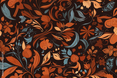 seamless pattern cinnamon illustration