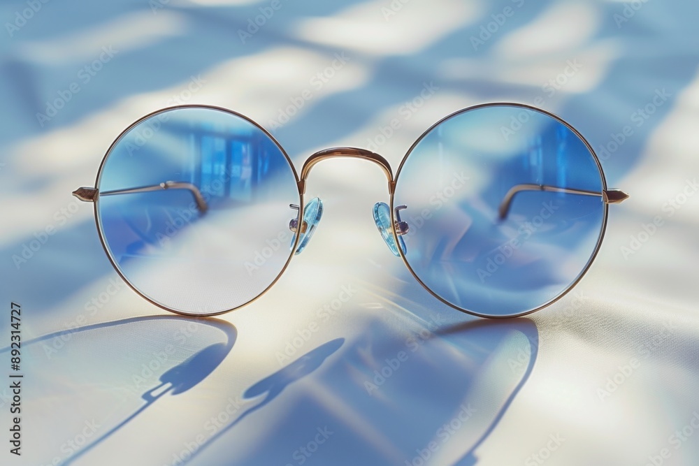 Minimalist photograph of tortoiseshell eyeglasses Minimalist photograph of tortoiseshell eyeglasses