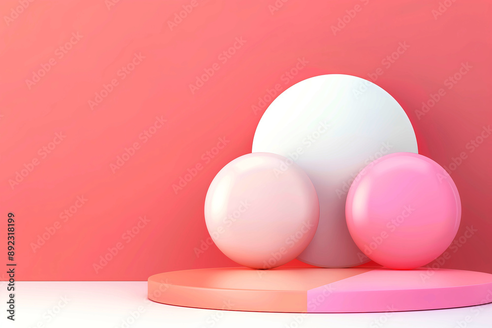 Fototapeta premium Abstract background with material design infinite pattern