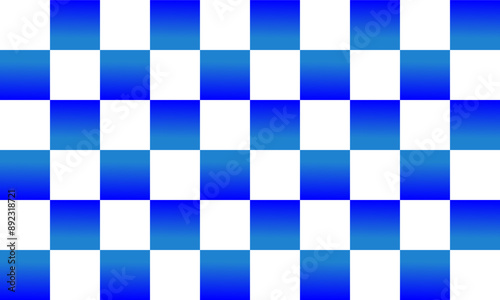 Two tone blue and white Checkerboard repeat pattern, replete image, design for fabric design printing patter