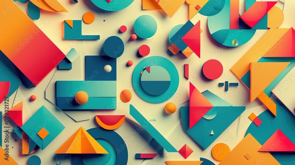 Geometric shape wallpaper Geometric shape wallpaper