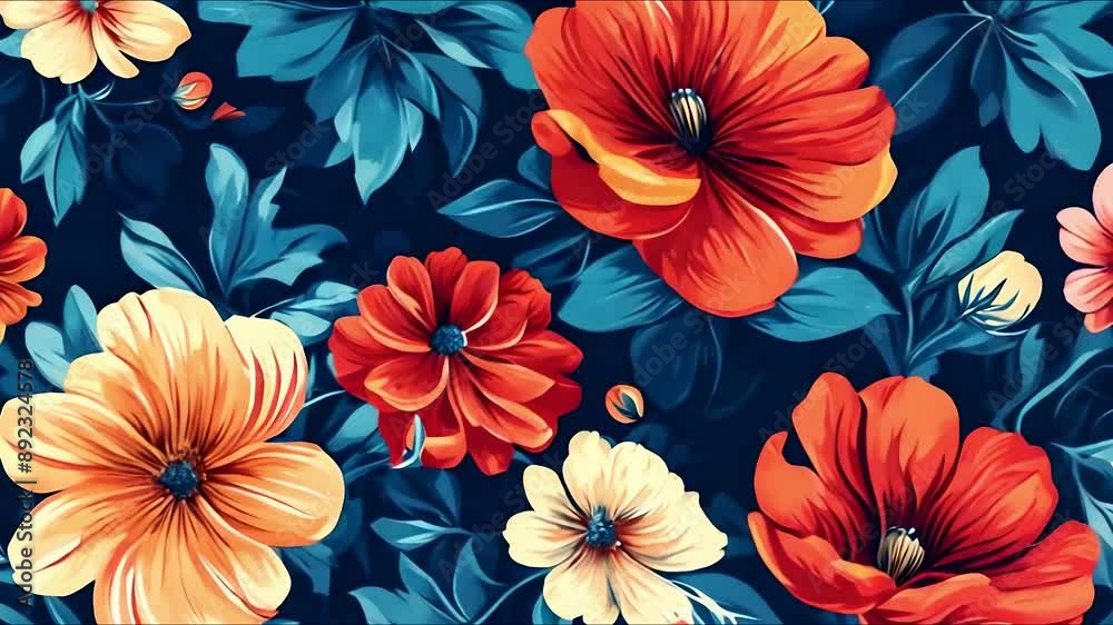 2d vector illustration Retro floral seamless patterns background. 2d vector illustration Retro floral seamless patterns background.