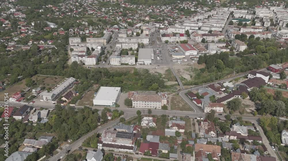 View of town from hill 5 D-LOG DJI View of town from hill 5 D-LOG DJI