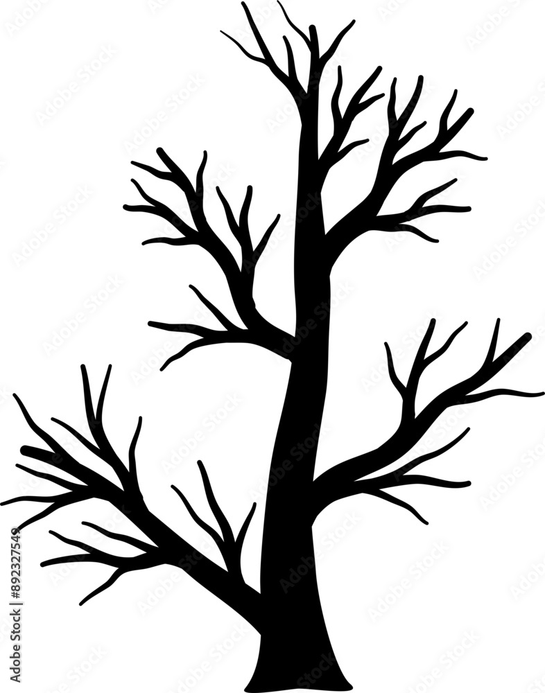 Fototapeta premium Dead tree silhouette