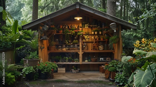 DIY birdwatcher's bird sanctuary garage