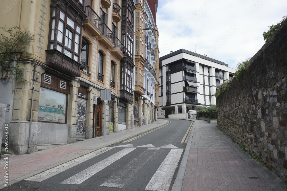 Apartment blocks in the city of Bilbao Apartment blocks in the city of Bilbao