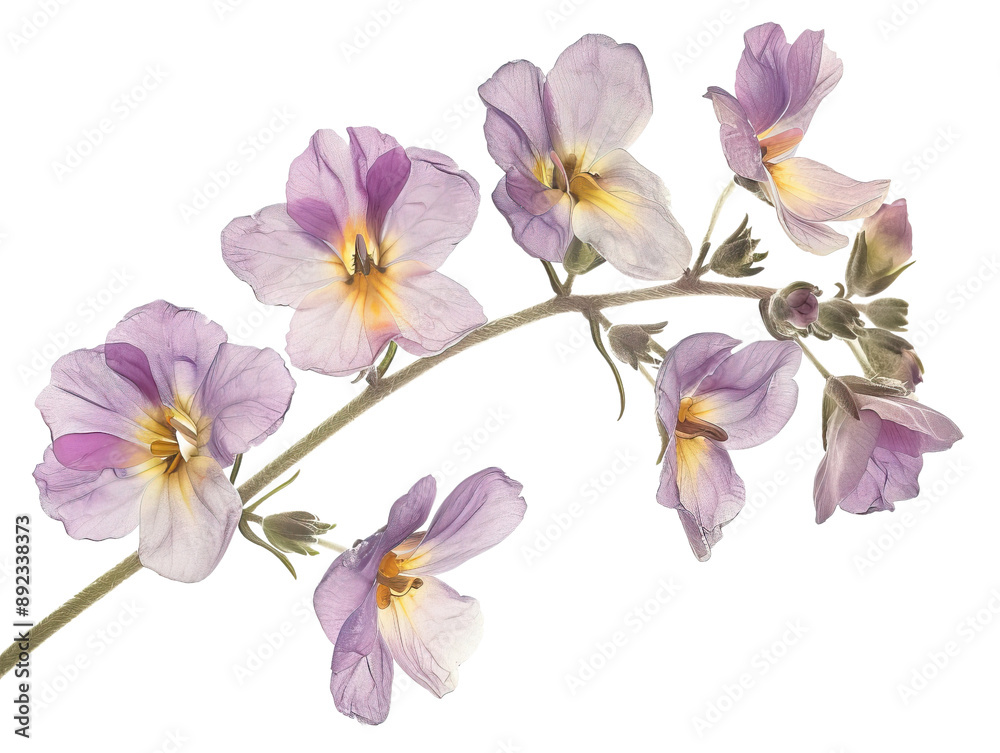 nemesia flower isolated on the white background
