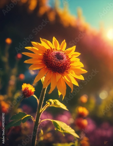 sunflower and sky