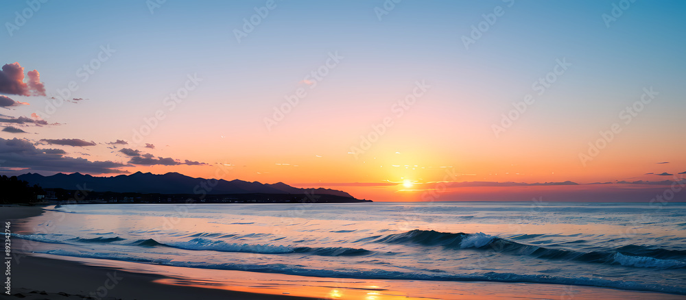 Obraz premium sunset over the sea