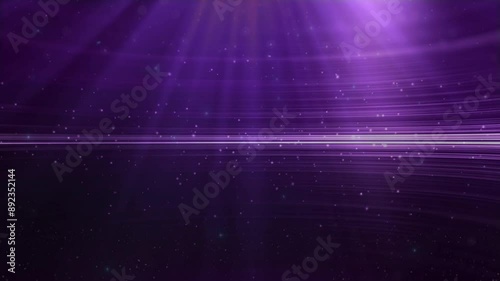 purple stage background with stars
