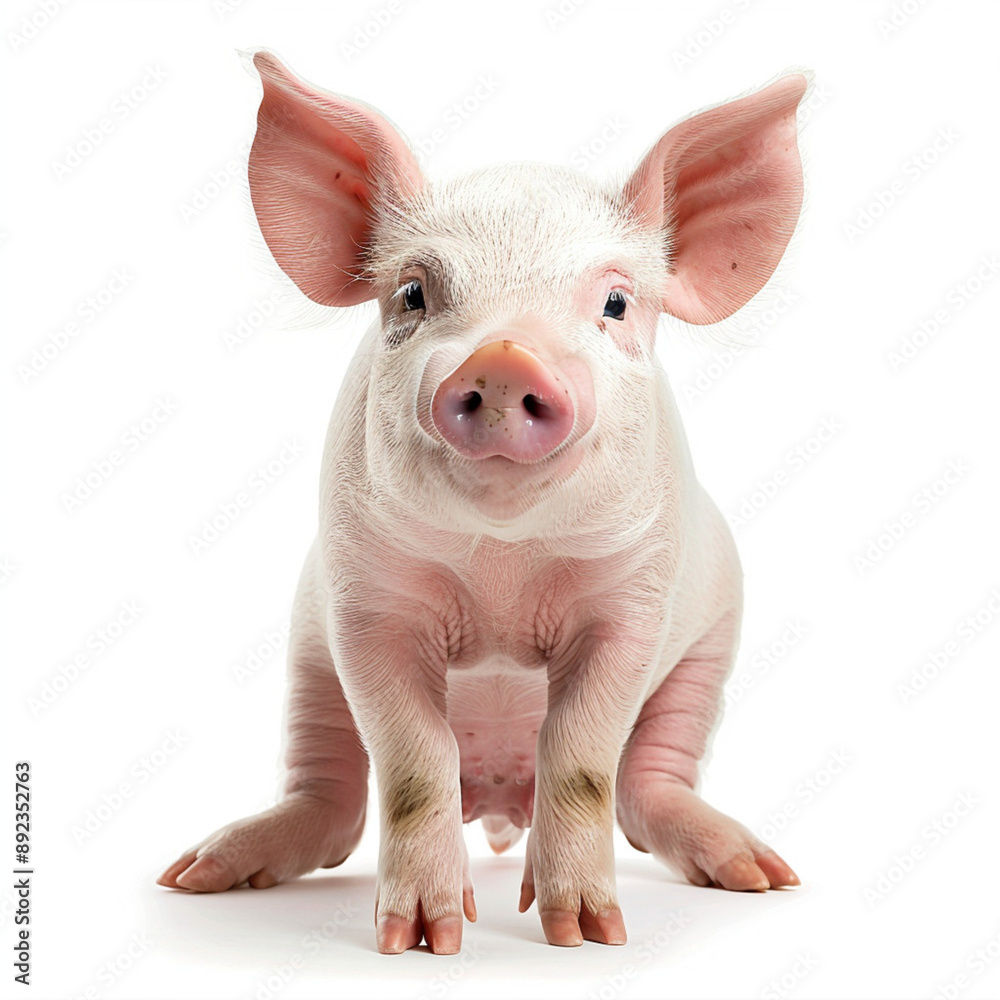 Pig isolated on white background Pig isolated on white background