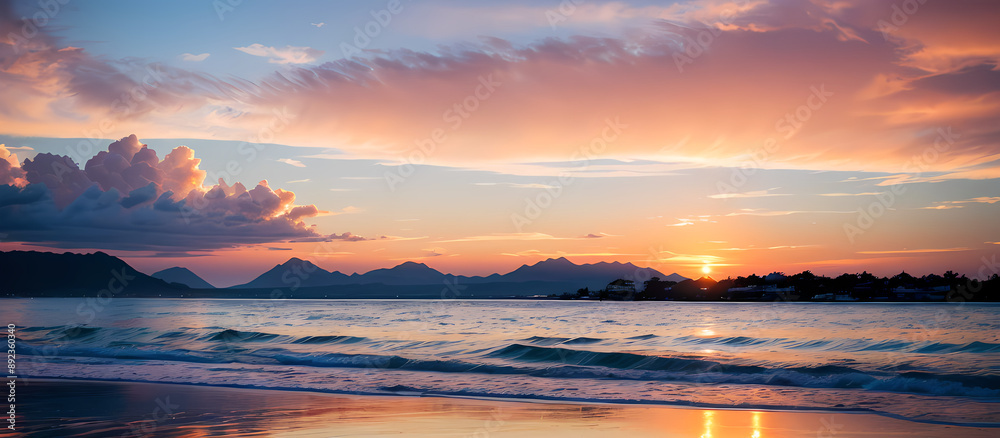 Obraz premium sunset over the sea