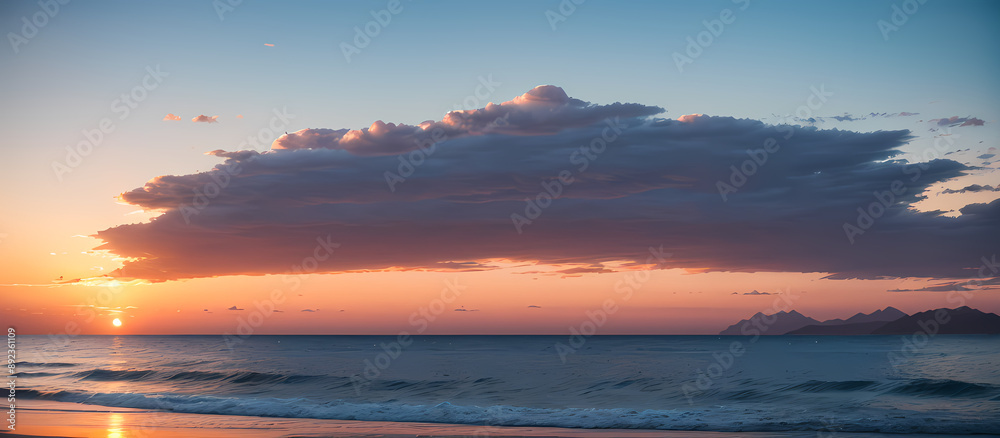 Obraz premium sunset over the sea