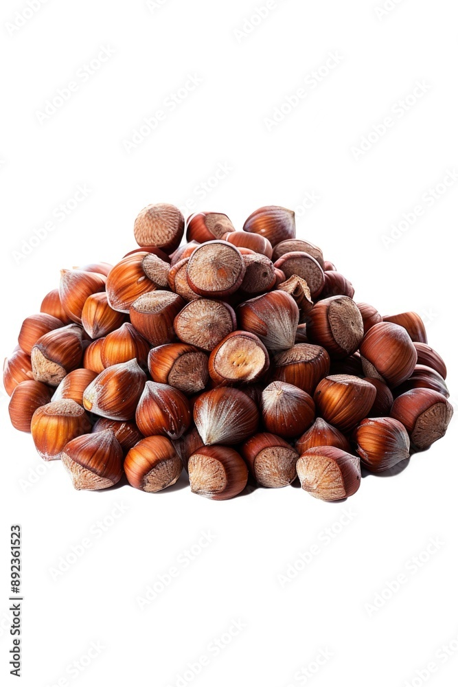 Stacked nuts for decoration or display Stacked nuts for decoration or display