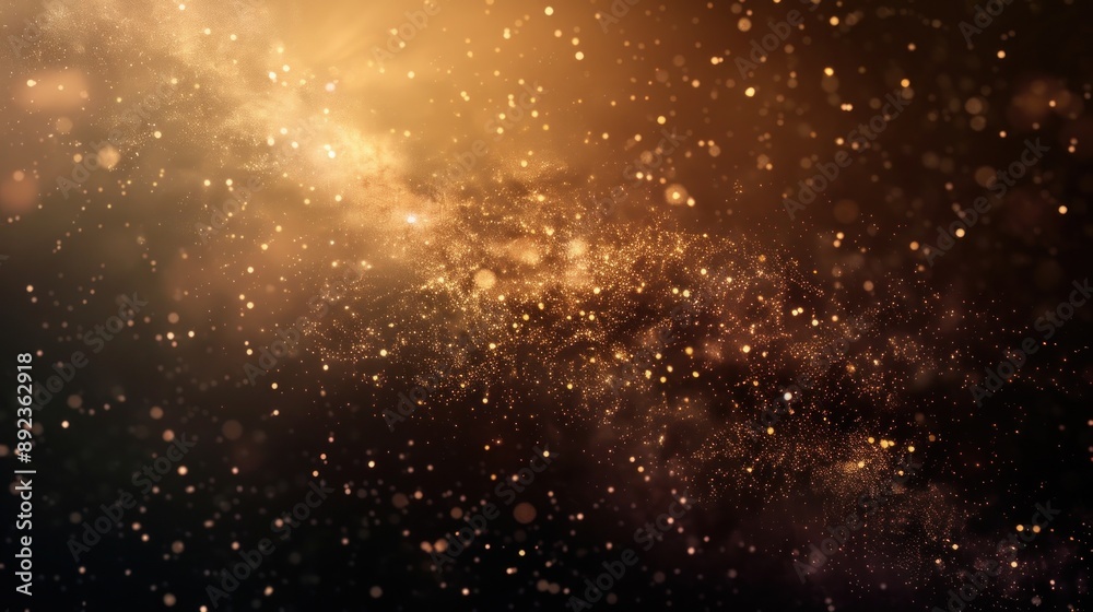 Fototapeta premium Golden Nebula in Space