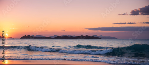 sunset over the sea