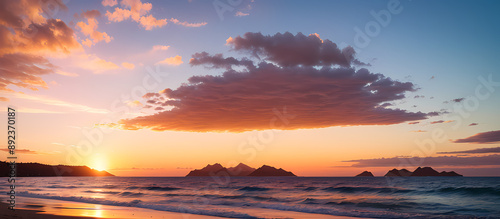 sunset on the beach