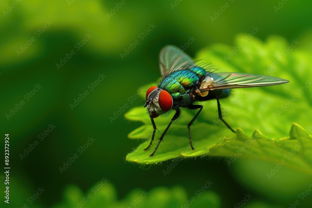 Fly with Refined Details and Neutral Background Fly with Refined Details and Neutral Background
