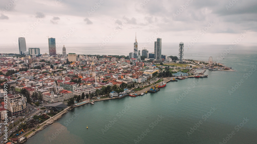 Obraz premium City Batumi Aerial. Batumi Piazza Square
