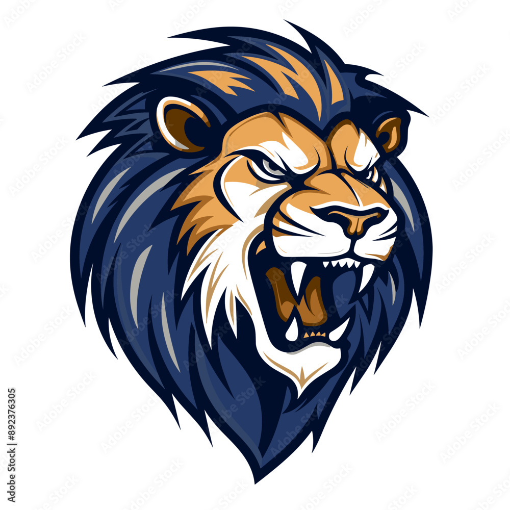 Lion vector mascot logo design with modern illustration concept style for badge, emblem and tshirt printing. Lion illustration for sport and esport team logotype. Lion sticker Lion vector mascot logo design with modern illustration concept style for badge, emblem and tshirt printing. Lion illustration for sport and esport team logotype. Lion sticker