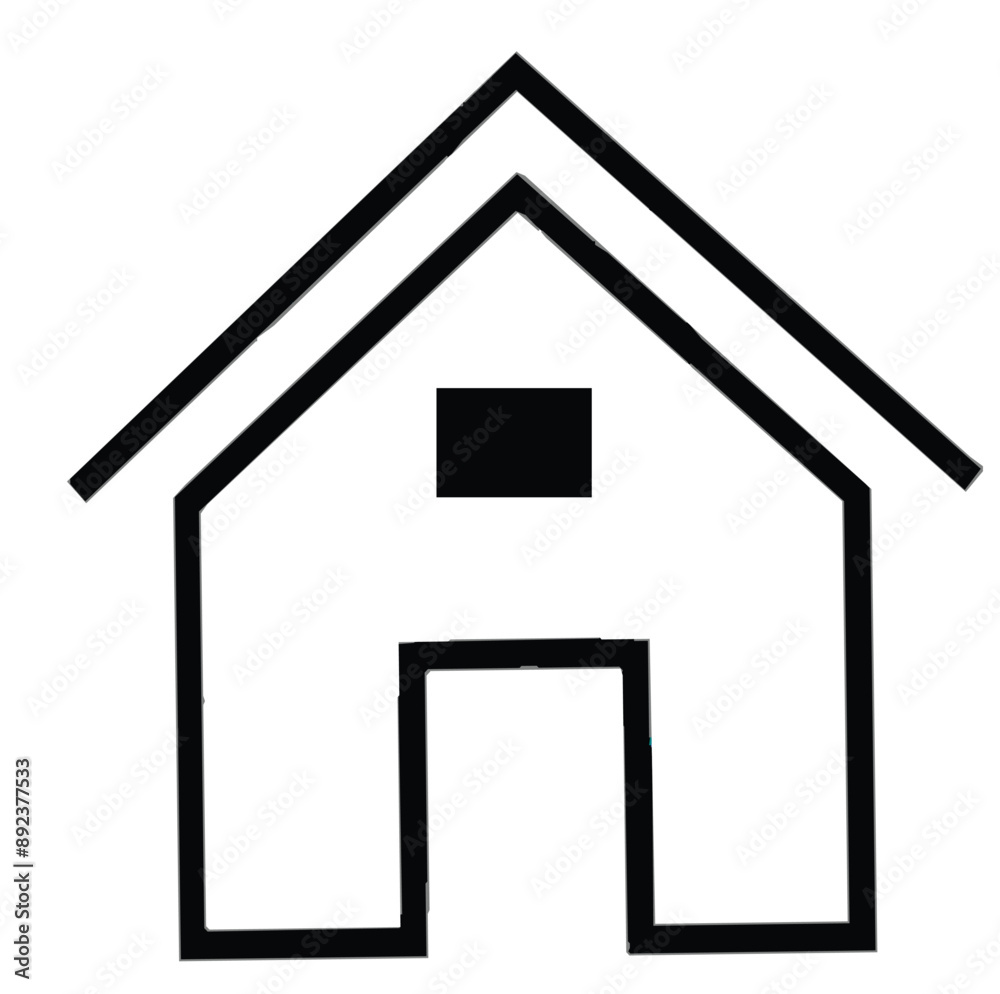 home line vector with fine design home line vector with fine design