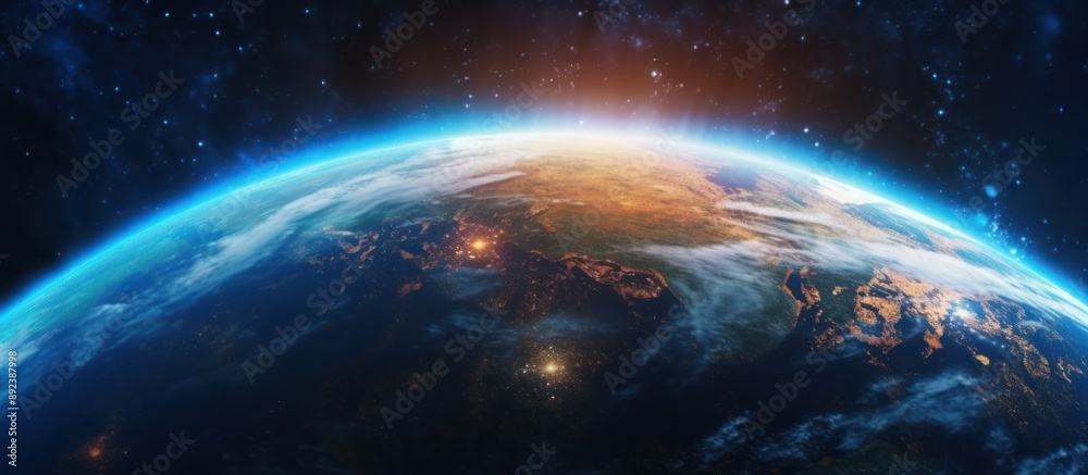 Obraz premium Earth from Space: A View of Our Planet