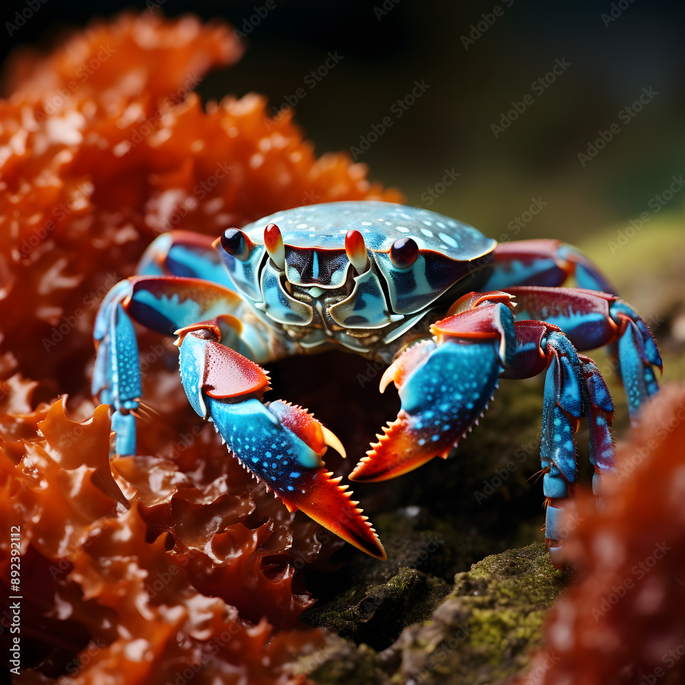 Exploring The Undersea World: A Fascinating Look At Crabs In Their Natural Marine Habitat In Vivid Colors Exploring The Undersea World: A Fascinating Look At Crabs In Their Natural Marine Habitat In Vivid Colors