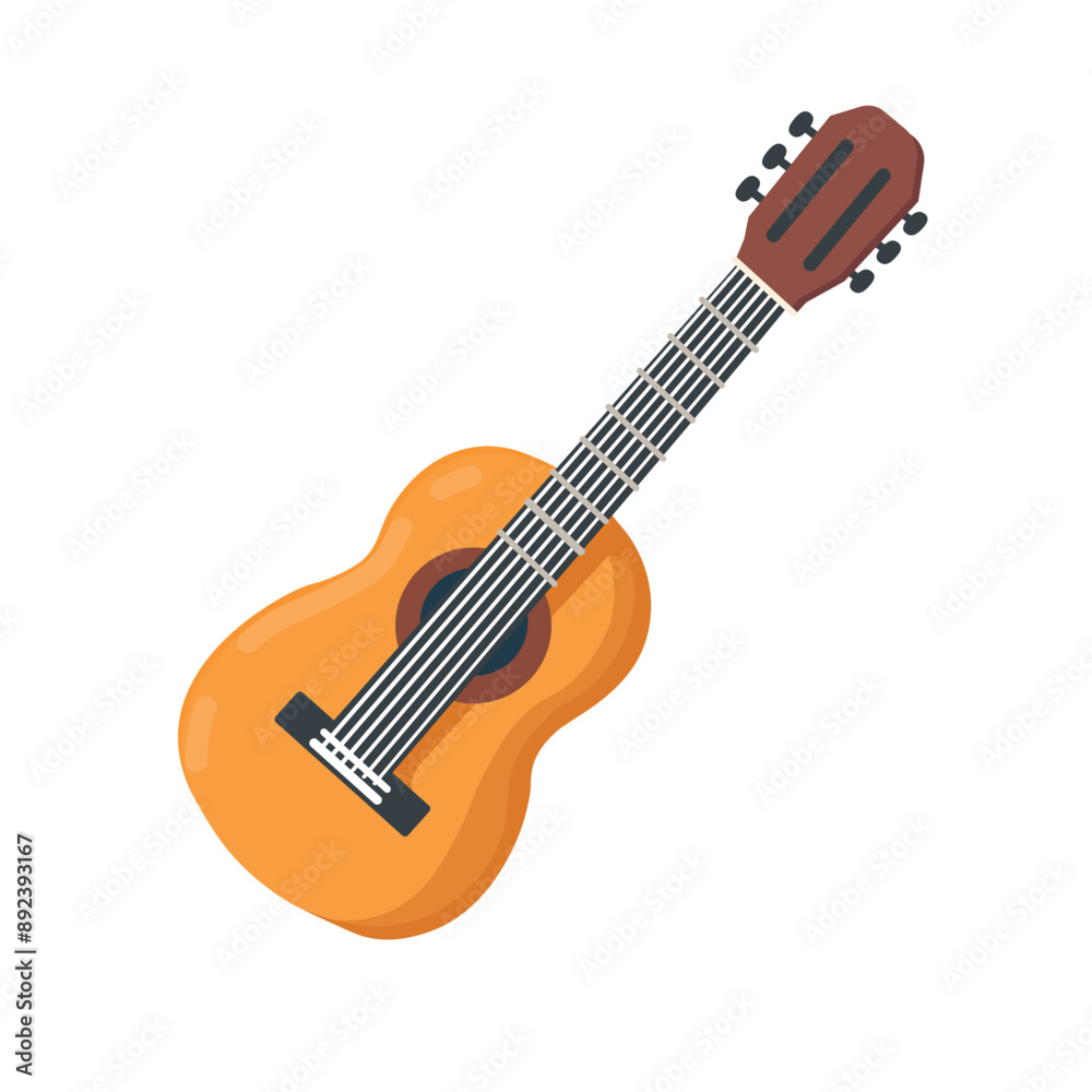 Guitar vector illustration  flat  design element