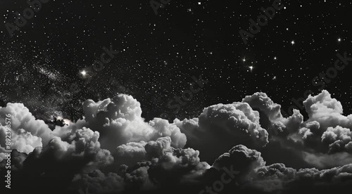 雲と星の風景