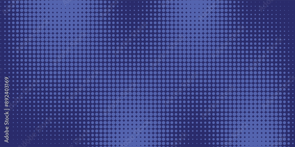 Halftone dots on a blue background. Comic pop art style blank layout. Template design for comic book, presentation, sale or web banner. Vector illustration Halftone dots on a blue background. Comic pop art style blank layout. Template design for comic book, presentation, sale or web banner. Vector illustration
