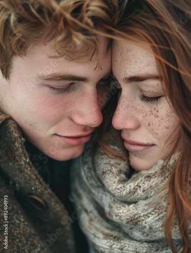 A man and a woman gaze at each other, capturing the moment of connection