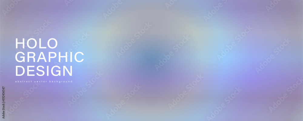 Fototapeta premium Holographic abstract purple background with light rays. Glowing vector background.