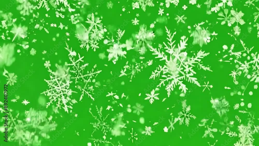 Magical Snowfall: Green Screen Winter Effect Magical Snowfall: Green Screen Winter Effect