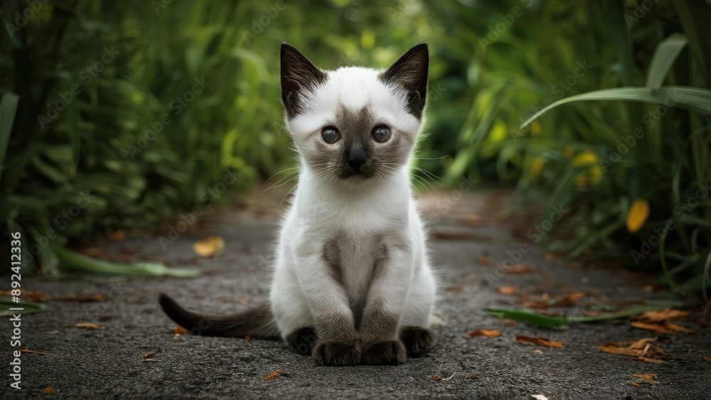 Charming Siamese Cat: Close-Up of a Graceful and Elegant Siamese Cat Charming Siamese Cat: Close-Up of a Graceful and Elegant Siamese Cat