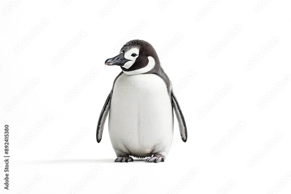 Fototapeta premium Young penguin isolated on a white background