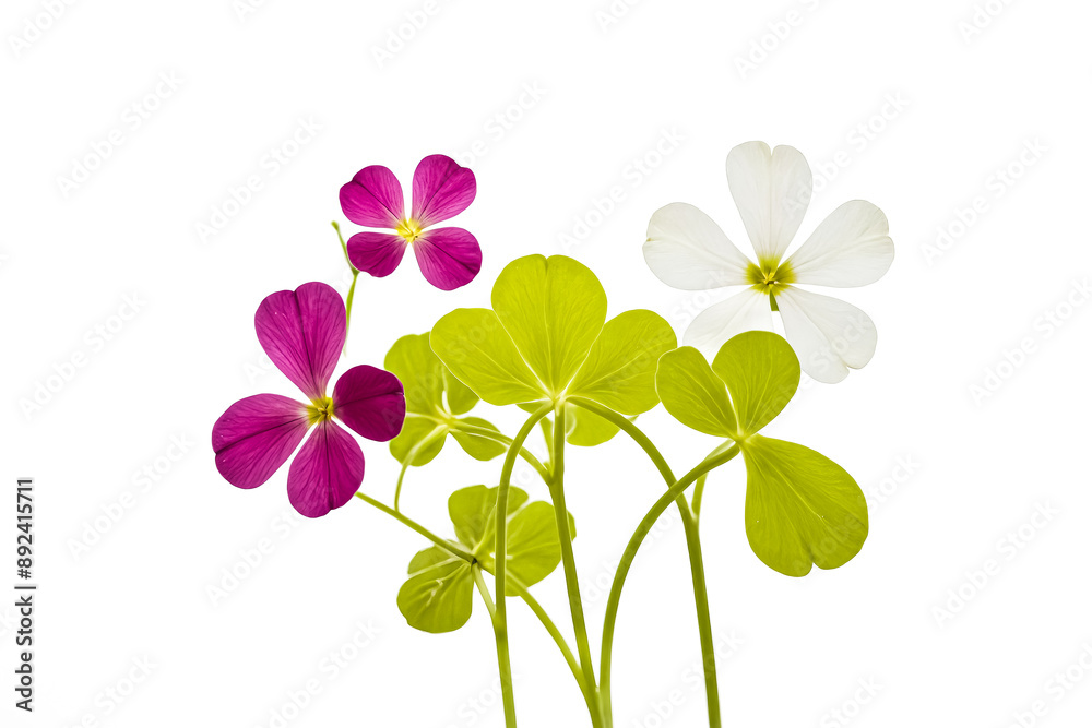 Pink and White Flowers with Green Leaves Pink and White Flowers with Green Leaves