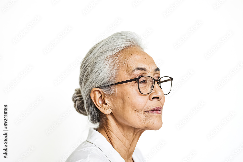 Portrait of a Woman Wearing Glasses Portrait of a Woman Wearing Glasses