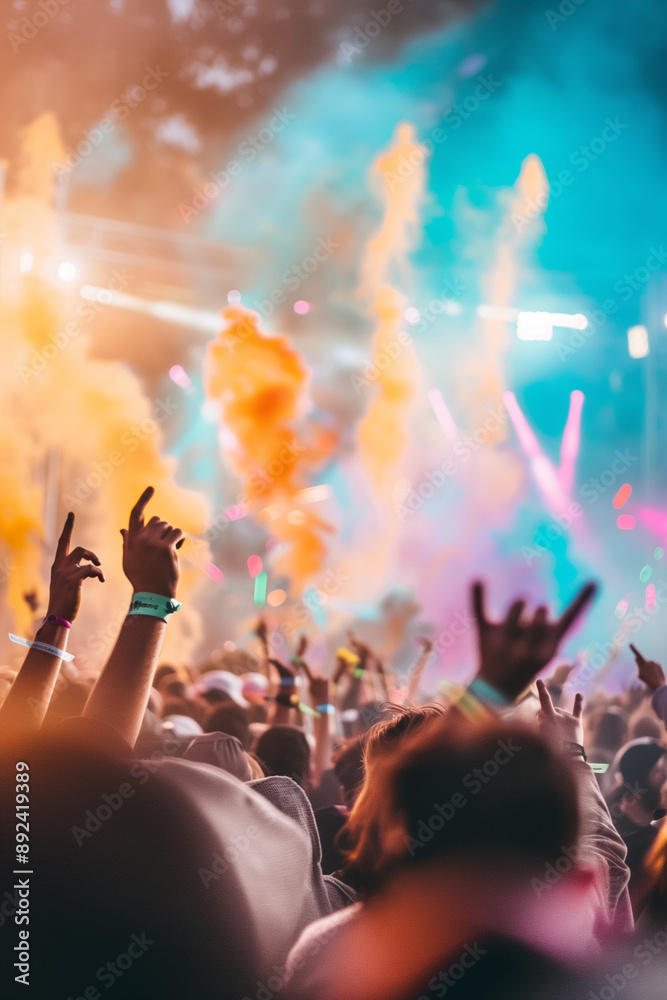 audience enjoy concert in a music festival audience enjoy concert in a music festival