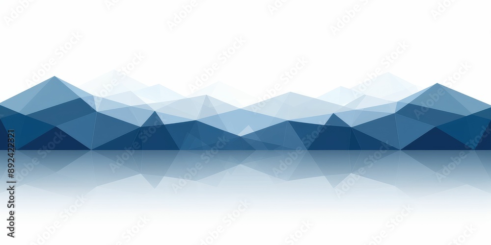 Abstract Mountain Landscape with Reflection Abstract Mountain Landscape with Reflection