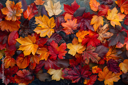 The variety of leaf colors in autumn is spectacular.